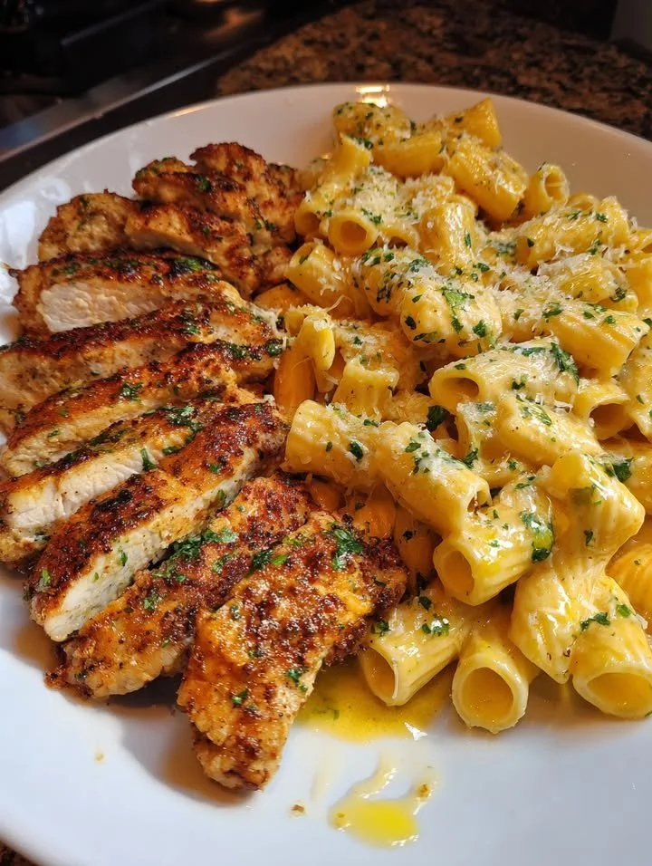 Creamy Garlic Parmesan Chicken Rigatoni Recipe for Family Dinner