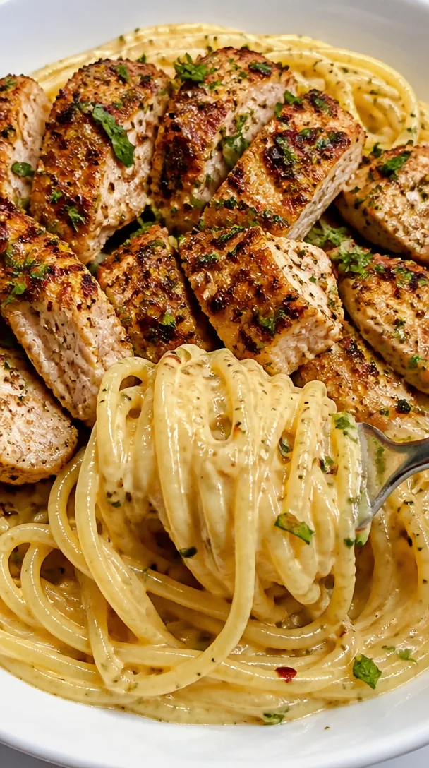 Creamy Garlic Parmesan Chicken Spaghetti Recipe For The Week