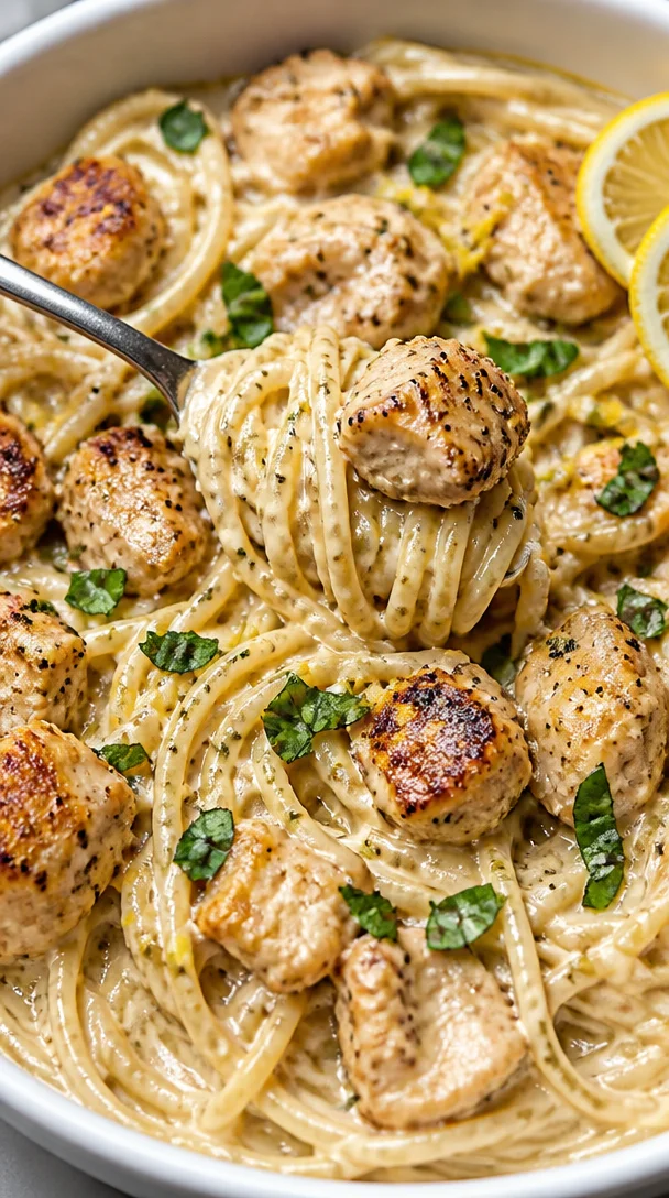 Creamy Lemon Garlic Butter Chicken Bites Recipe For Family Dinner