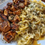 Sizzling Cajun Garlic Butter Chicken garnished with herbs, ready for family dinner.