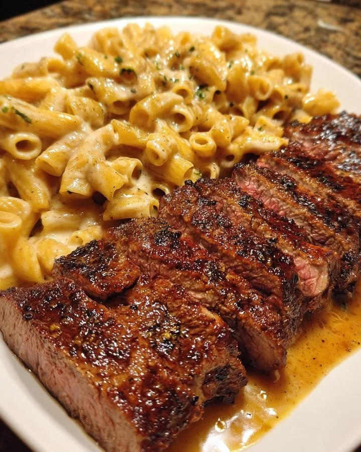 Easy Cajun Steak Rigatoni with Garlic Parmesan Sauce for Family Dinner