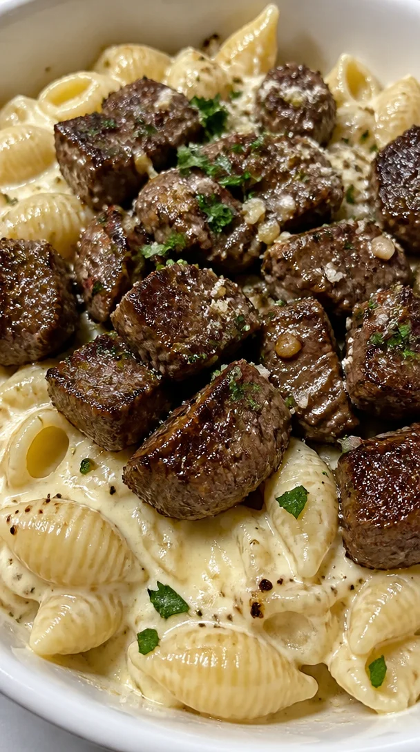 Easy Garlic Butter Steak Bites Recipe with Parmesan Shells for Week
