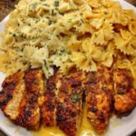 Easy Golden Cajun Chicken Bowties recipe for a delicious family dinner