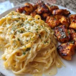 One Pot Cajun Chicken Linguine with vibrant seasoning and fresh ingredients