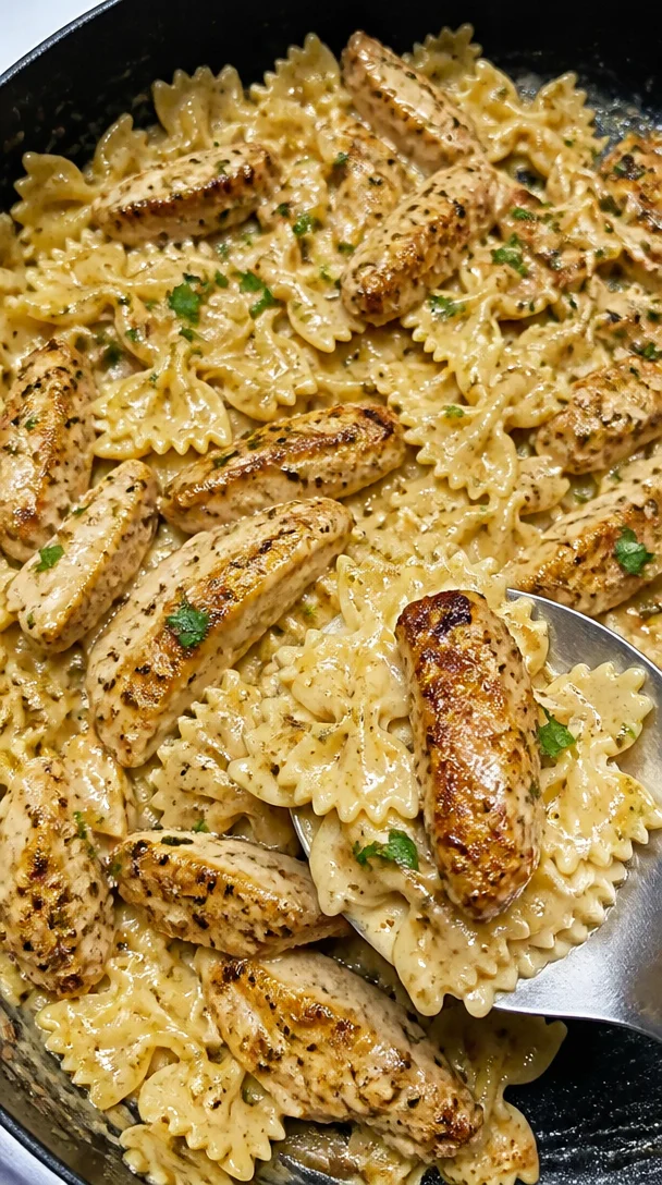 Quick Cajun Garlic Parmesan Chicken Bowties Recipe for Family Dinner