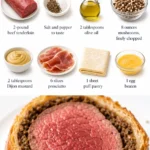 Delicious Beef Wellington made with tender beef tenderloin for family dinner