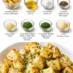 Delicious garlic parmesan roasted potatoes served in a bowl