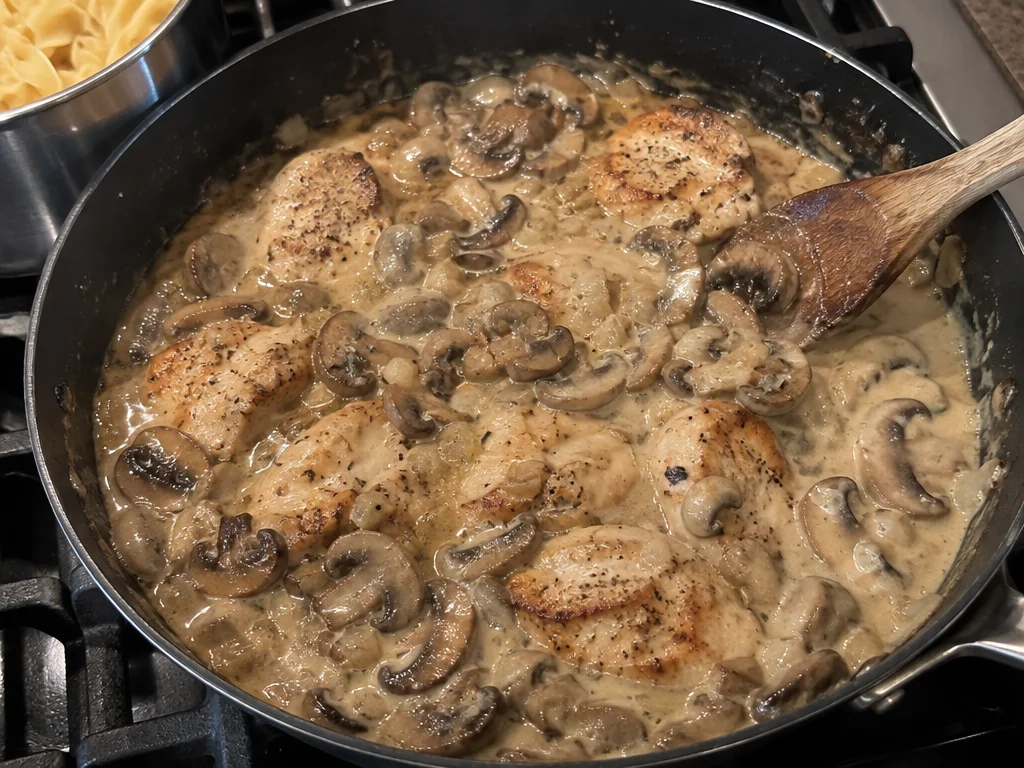 Buttered Noodles with Chicken
