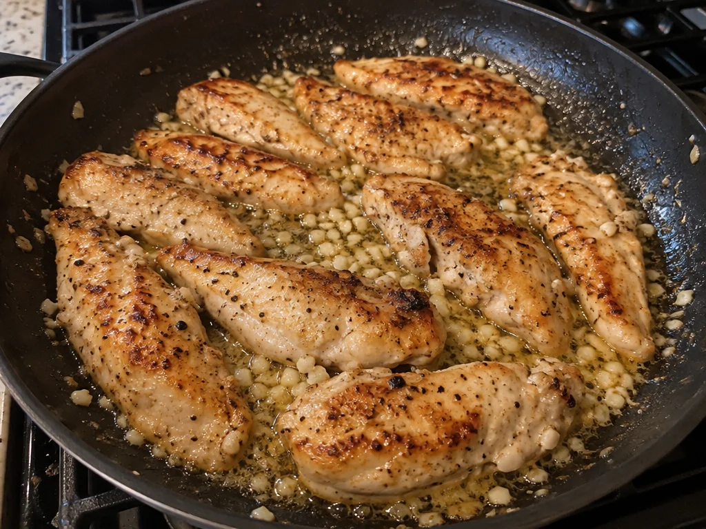 Buttered Noodles with Garlic Butter Chicken