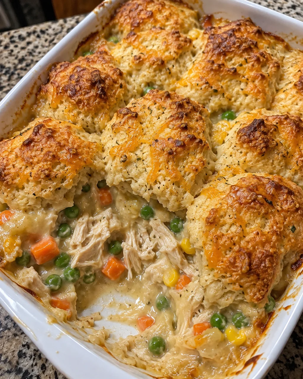 Chicken Pot Pie with Cheddar Bay