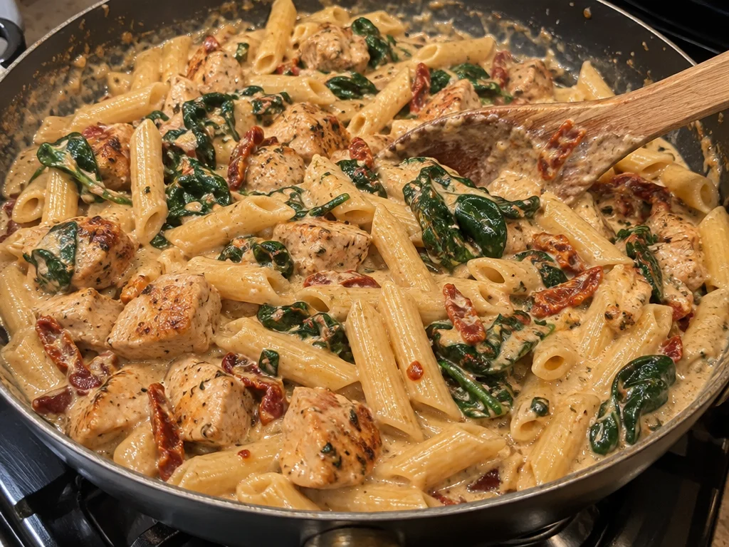Creamy Chicken Pasta with Sun-Dried Tomatoes