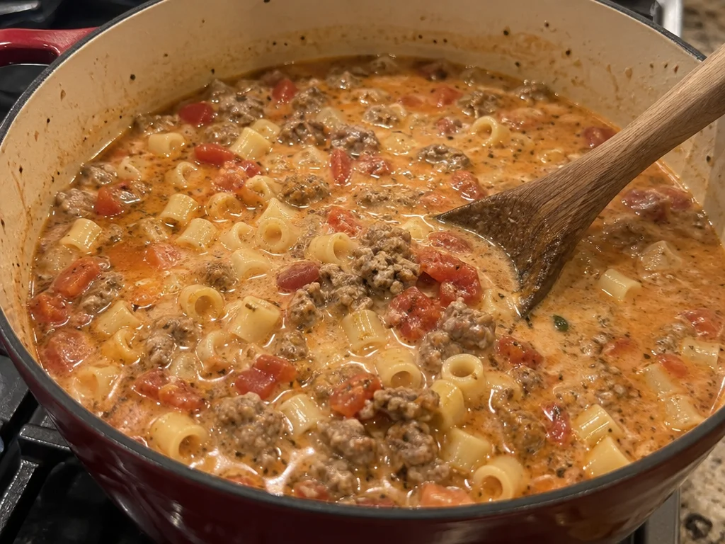 Creamy Italian Sausage Parmesan Soup