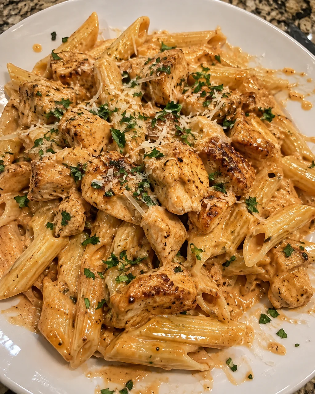 Creamy Parmesan Chicken Pasta