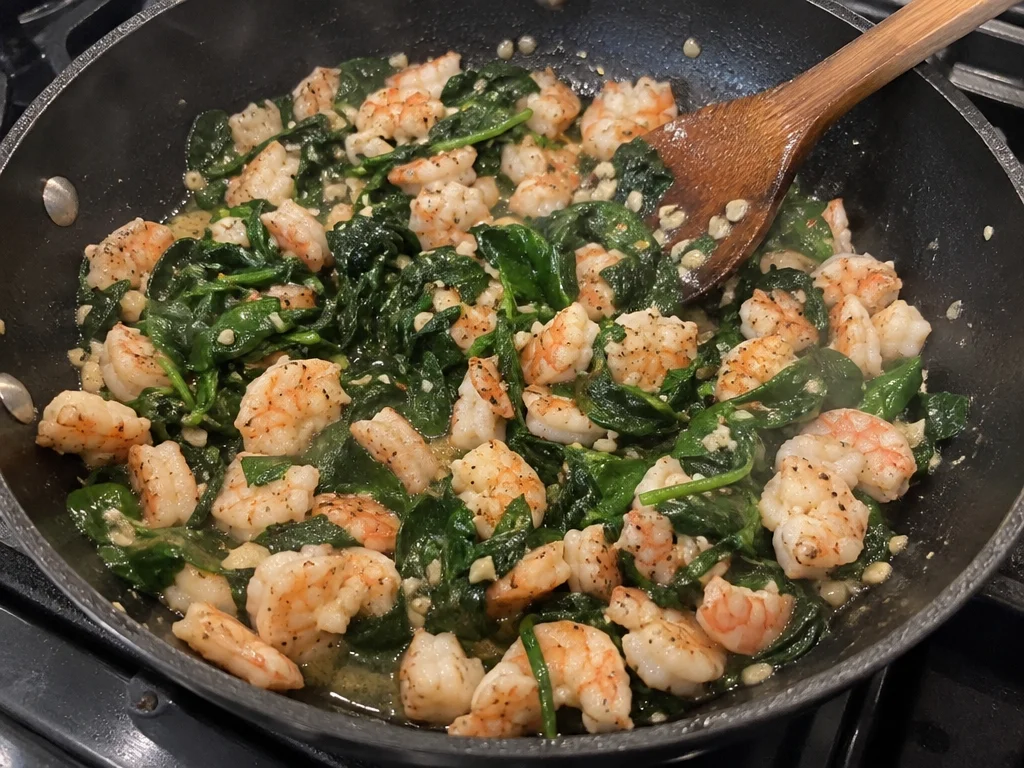 Creamy Shrimp and Crab Spinach Dip with Garlic and Parmesan