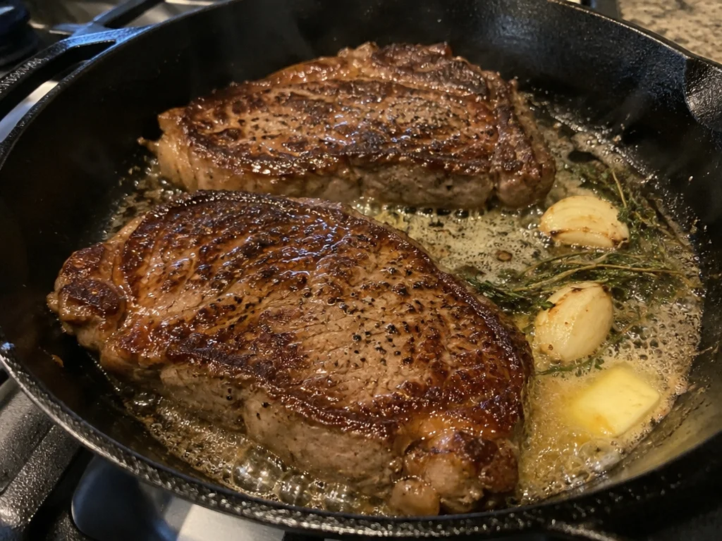 Haunted Steak with Bourbon Garlic Cream Sauce